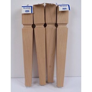 VTG Square Tapered Wood Side / Coffee Table Legs 14" Screw in Made in USA